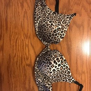 Victoria’s Secret cheetah bra.